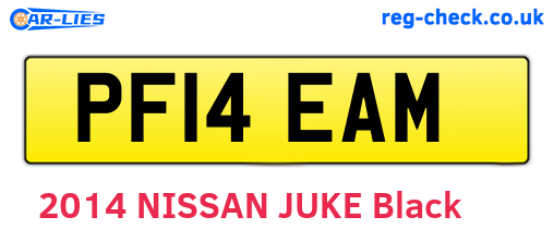 PF14EAM are the vehicle registration plates.