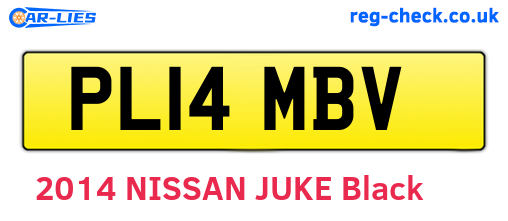 PL14MBV are the vehicle registration plates.