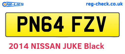 PN64FZV are the vehicle registration plates.
