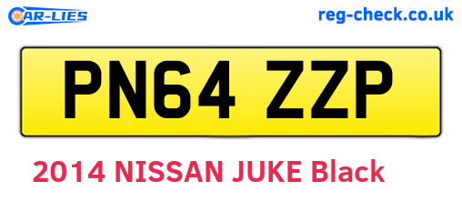 PN64ZZP are the vehicle registration plates.