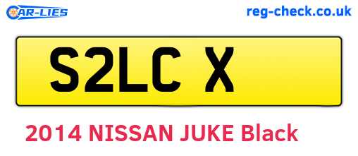 S2LCX are the vehicle registration plates.