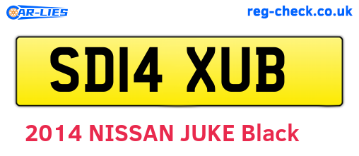 SD14XUB are the vehicle registration plates.