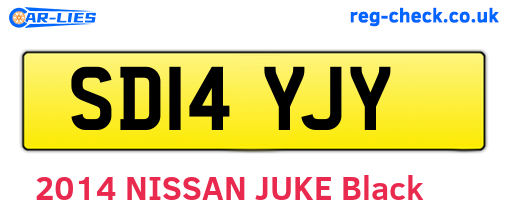 SD14YJY are the vehicle registration plates.
