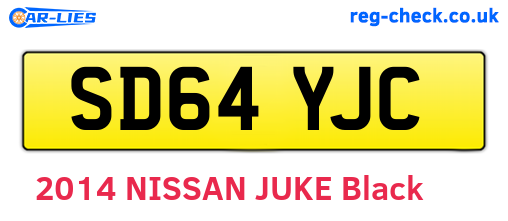 SD64YJC are the vehicle registration plates.
