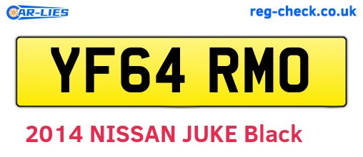 YF64RMO are the vehicle registration plates.