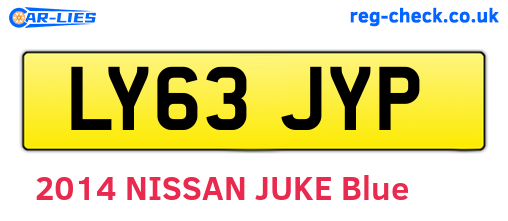 LY63JYP are the vehicle registration plates.