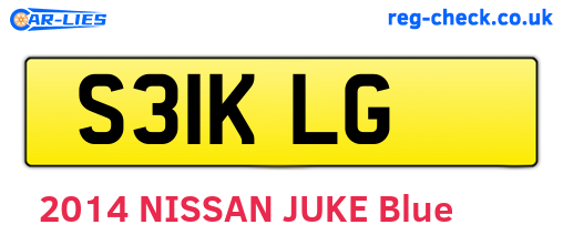 S31KLG are the vehicle registration plates.