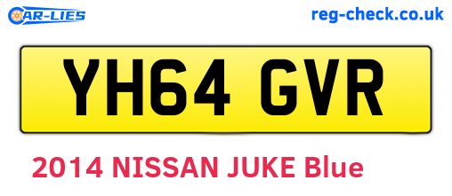YH64GVR are the vehicle registration plates.