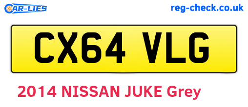 CX64VLG are the vehicle registration plates.