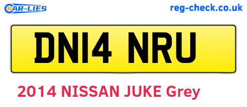 DN14NRU are the vehicle registration plates.