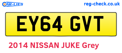 EY64GVT are the vehicle registration plates.