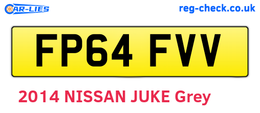 FP64FVV are the vehicle registration plates.