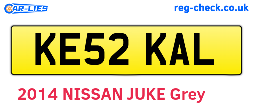 KE52KAL are the vehicle registration plates.
