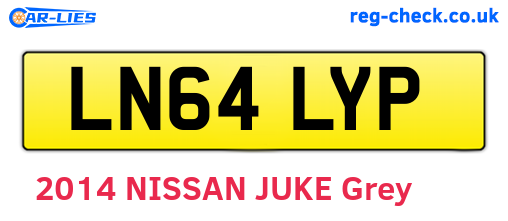 LN64LYP are the vehicle registration plates.