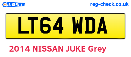 LT64WDA are the vehicle registration plates.
