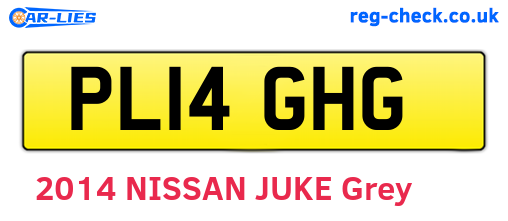 PL14GHG are the vehicle registration plates.