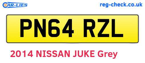 PN64RZL are the vehicle registration plates.