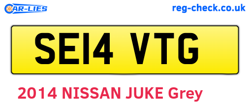 SE14VTG are the vehicle registration plates.