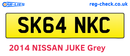 SK64NKC are the vehicle registration plates.