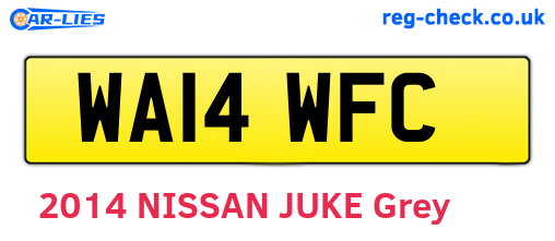WA14WFC are the vehicle registration plates.