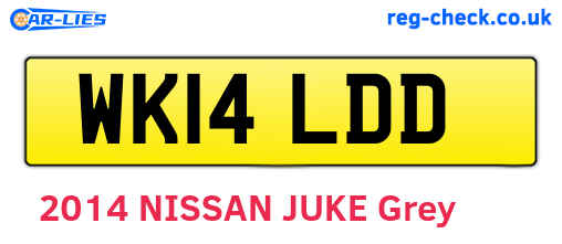 WK14LDD are the vehicle registration plates.