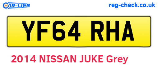 YF64RHA are the vehicle registration plates.
