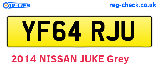 YF64RJU are the vehicle registration plates.
