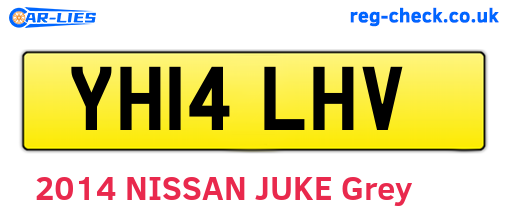 YH14LHV are the vehicle registration plates.