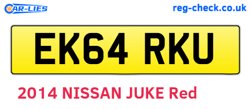 EK64RKU are the vehicle registration plates.