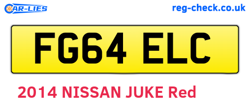 FG64ELC are the vehicle registration plates.