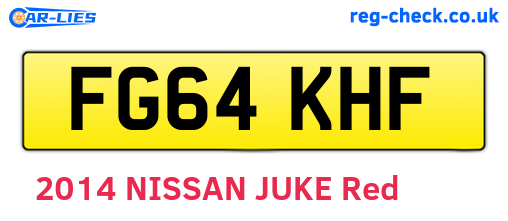 FG64KHF are the vehicle registration plates.
