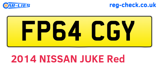FP64CGY are the vehicle registration plates.