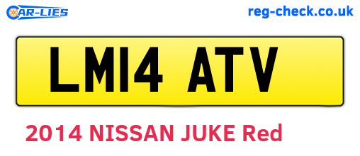 LM14ATV are the vehicle registration plates.
