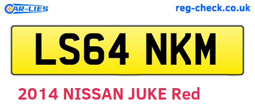 LS64NKM are the vehicle registration plates.