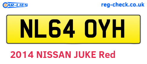 NL64OYH are the vehicle registration plates.