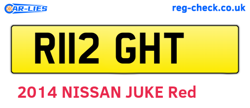 R112GHT are the vehicle registration plates.