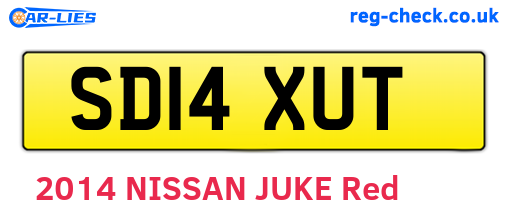 SD14XUT are the vehicle registration plates.