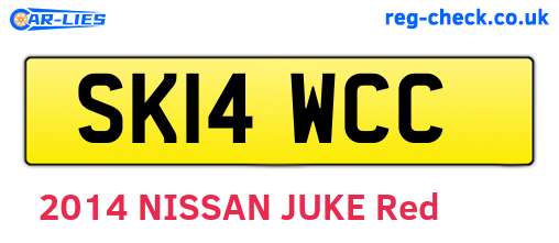 SK14WCC are the vehicle registration plates.
