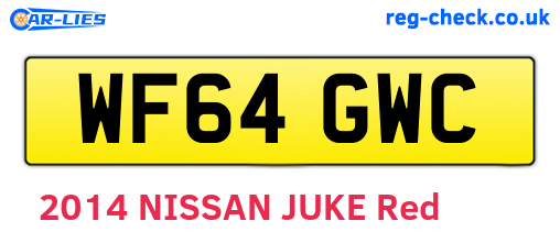 WF64GWC are the vehicle registration plates.