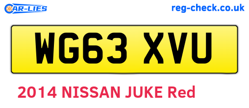 WG63XVU are the vehicle registration plates.