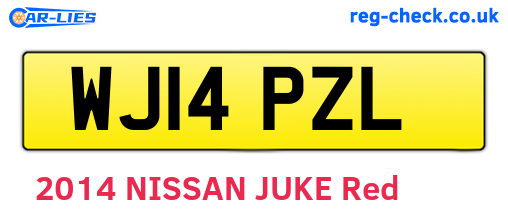 WJ14PZL are the vehicle registration plates.