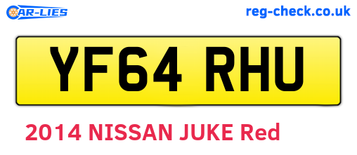 YF64RHU are the vehicle registration plates.