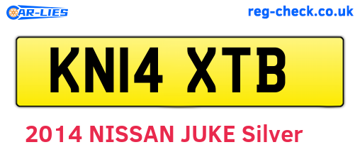 KN14XTB are the vehicle registration plates.