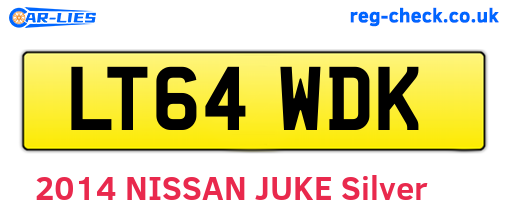 LT64WDK are the vehicle registration plates.