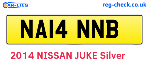 NA14NNB are the vehicle registration plates.