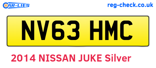 NV63HMC are the vehicle registration plates.