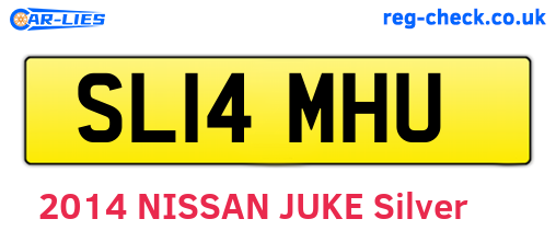 SL14MHU are the vehicle registration plates.