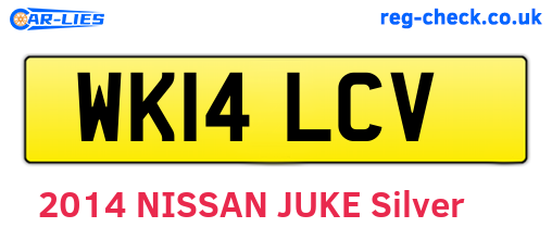 WK14LCV are the vehicle registration plates.