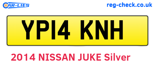 YP14KNH are the vehicle registration plates.