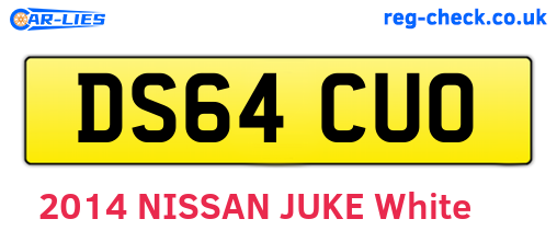 DS64CUO are the vehicle registration plates.